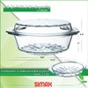 Simax Casserole Dish For Oven, Glass Baking Dish With Lid,