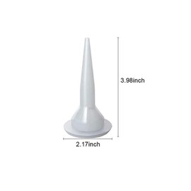 Caulking Nozzle Cones Nozzles for Sausage Caulking Gun, Reusable Caulk Nozzle Applicator, Durable Epoxy Piston Caulk Cap Replacement,10 Pieces
