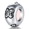 LOVANS 2 PCS 925 Sterling Silver Rubber Spacer Stopper Bead