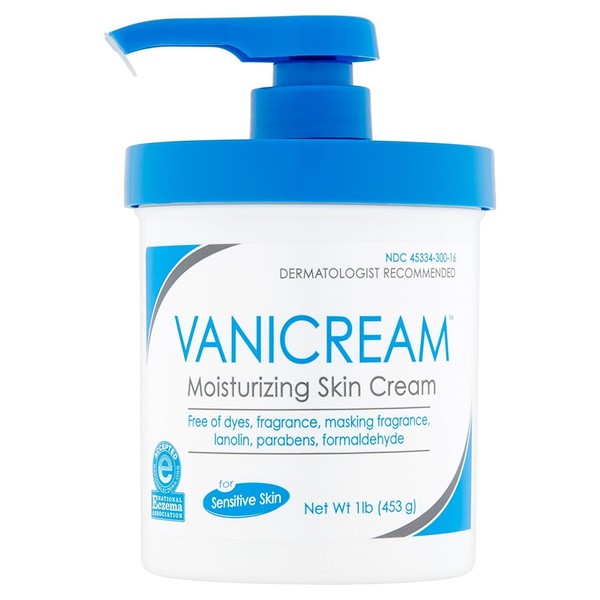 Vanicream Skin Cream With Pump Dispenser 16 oz (Pack of 7)