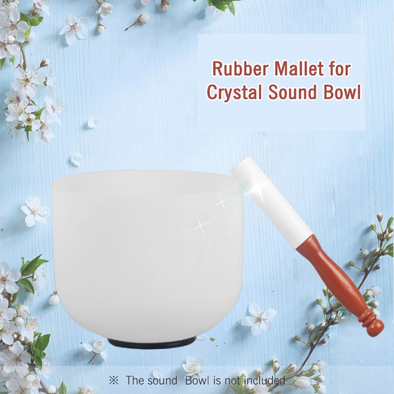 Rubber Mallet Stick Beater for Crystal Singing Bowl Professional Sound