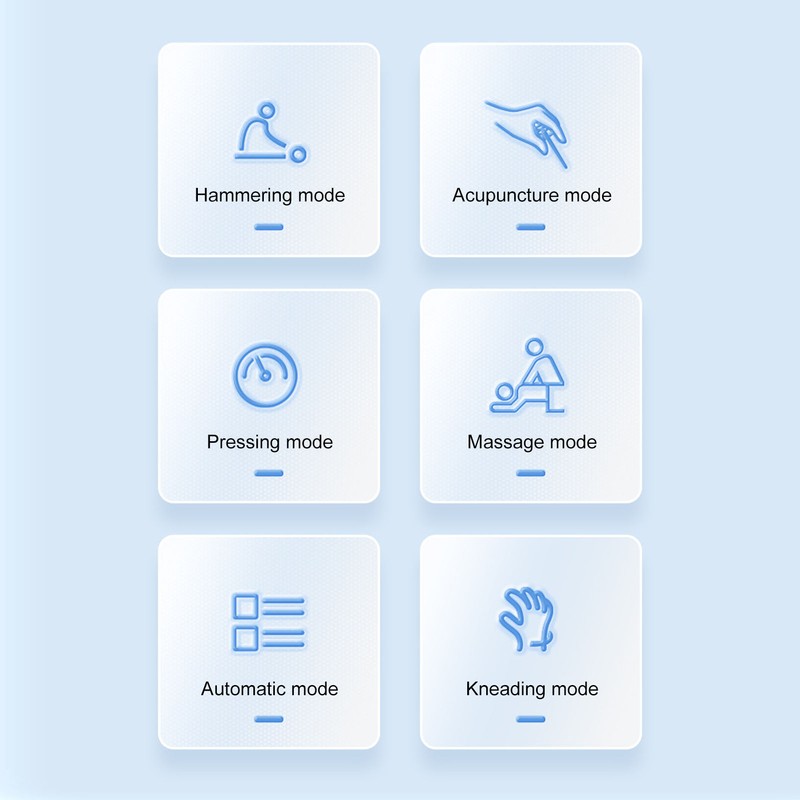 Electric Neck Massager Hot Compress 6 Modes 15 Gears Reduce