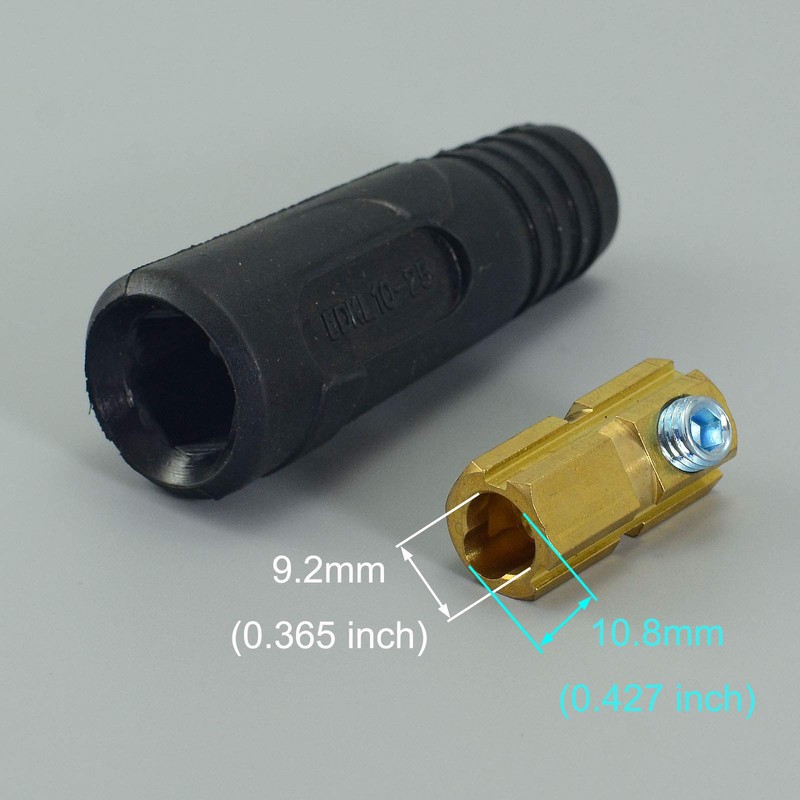 RIVERWELD TIG Welding Cable Panel Connector-plug DKJ10-25 & EDKL10-25 200Amp