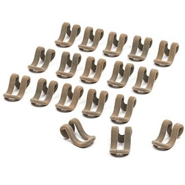 Slim-Line Set of (18) Mini Cascading Hooks (Camel) by ClosetHangerFactory
