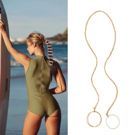 Colorful Ponytail Holders Hair Ties for Sports,Elastic Braided Hair Ties No Damage, Pony Tail Wrap for Long Hair for Gym, Swimming，Diving