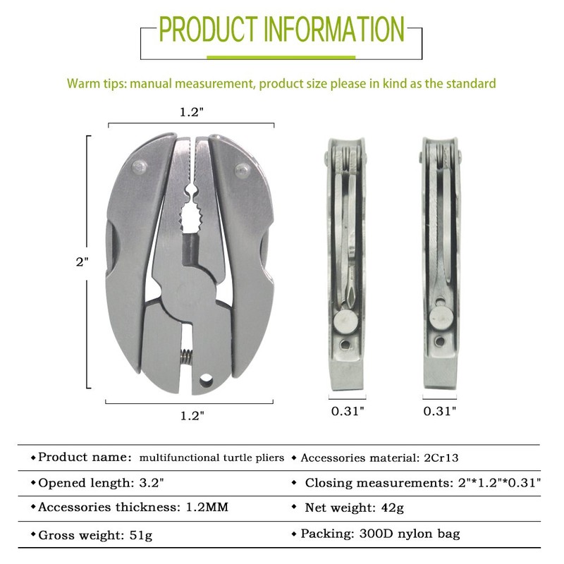 Portable Multitool Pliers Stainless Steel Mini Multifunction Plier for Business