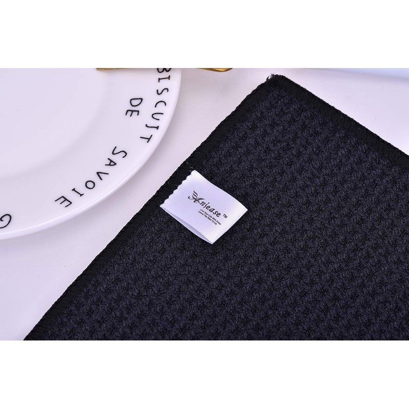 Aniease Tea Towels Microfiber Kitchen Towel Super Absorbent Quick Dry