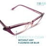 Clear Purple Funky Cat Eye Reading Glasses for Women with