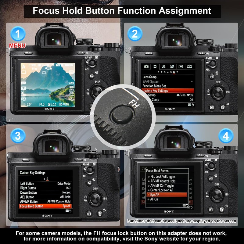GEORDGY Lens Mount Adapter, EF-SE Pro for Canon EF/EF-S Lenses,