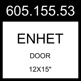 IKEA ENHET Door Gray Frame 2 Pack 12x15" 605.155.53