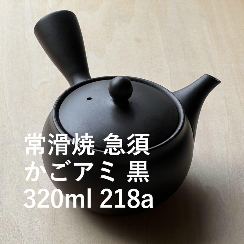 Landscape.com Tokoname Ware Teapot, Kagami (Black, 11.8 fl oz (320