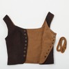 Women's Renaissance Lace-Up Vest Steampunk Gothic Vest Cosplay Costume, Double