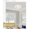 Audickic Gold Semi Flush Mount Ceiling Lights, 14" 4-Light Ceiling