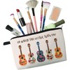 Livel lhood Floral Guitar Makeup Bag Go Where The Guitar