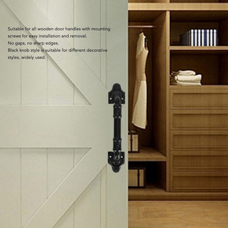 Sliding Barn Door Handle Double Sided Black Barn Door Pull