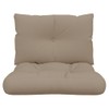 SKM Pallet Cushions 2 pcs Taupe Fabric (Weight-7KG)