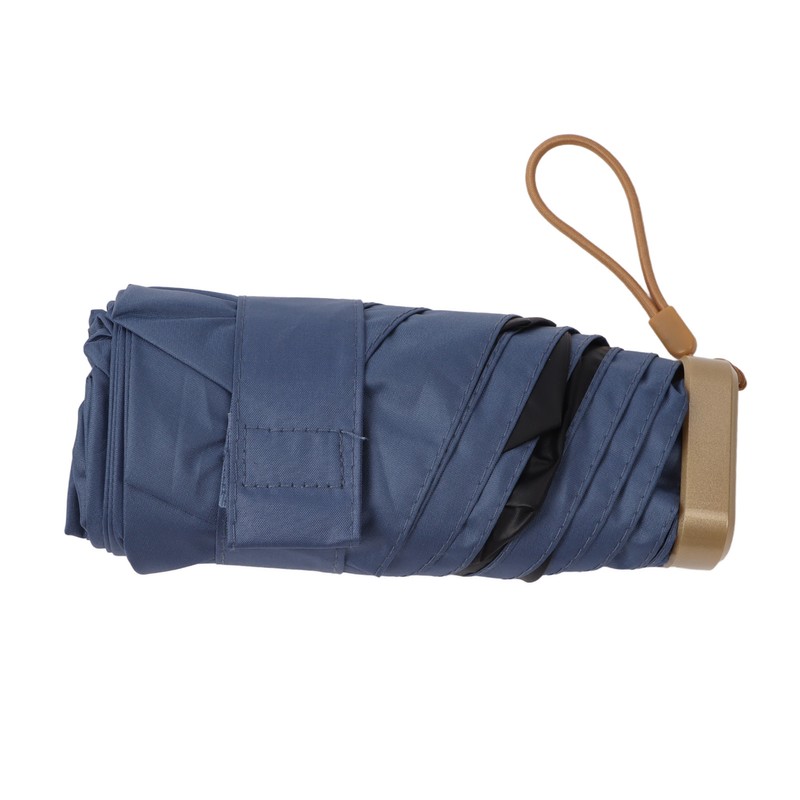 Dual Use Mini Umbrella with Storage Bag Lightweight UV Protection