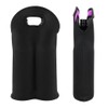 Hipiwe Wine Carrier Tote Bag Two Bottle Insulated Neoprene Wine/Water