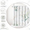 Stall Shower Curtain, Sage Green and Gold Eucalyptus Small Shower