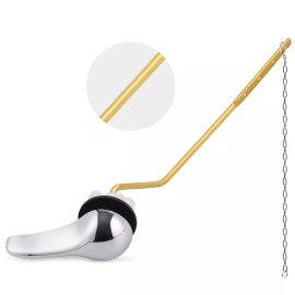 American Standard, Glacier Bay, Gerber Toilet Handle Replacement Kit Side Mount Toilet Lever/Toilet Flush Handle - 1Pack - Chrome