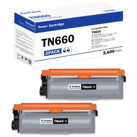 TN660 High Yield Toner Cartridge Compatible TN-660 TN 660 TN-630 TN 630 Toner Replacement for Brother HL-L2300D MFC-L2680W DCP-L2500D Printer (Black, 2-Pack)