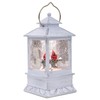 Roman 133510 Led Swirl Lantern Cardinal Tree, 8.5 inch, Grey