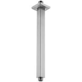 Anpean 12 Inch Square Ceiling Mounted Shower Arm and Flange for Rain Shower Head, Brushed Nickel