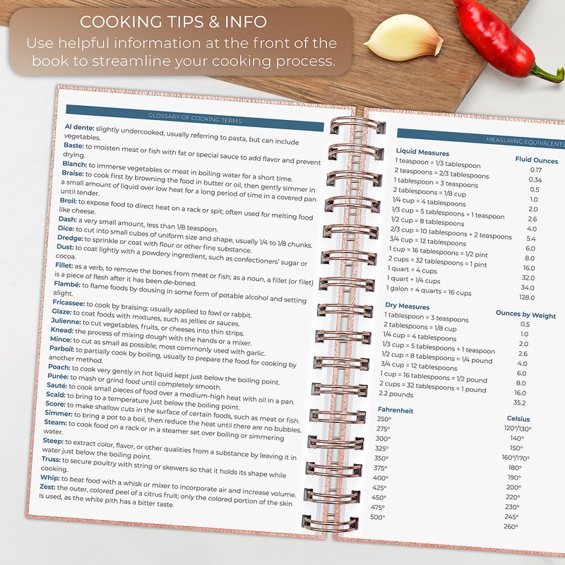 Clever Fox Recipe Book Spiral – Blank Family Cookbook –
