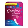 Carefree Acti-Fresh Pantiliners, Unscented, Regular, 120 Count