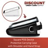 Square POS Device Carrying Case with Shoulder Strap and Hand