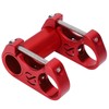 Bicycle Double Stem Riser 25.4MM Folding Bike Aluminium Alloy Adjustable
