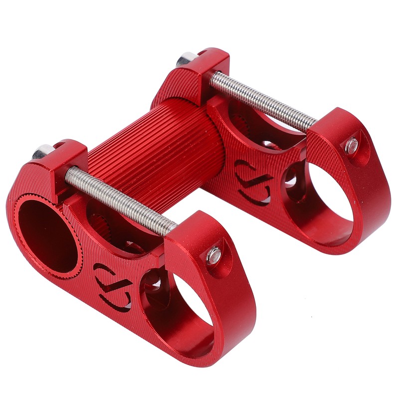 Bicycle Double Stem Riser 25.4MM Folding Bike Aluminium Alloy Adjustable