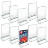 Azar Displays 152799-SLV-5PK Silver Trim Double-Sided Clear Acrylic Frames –