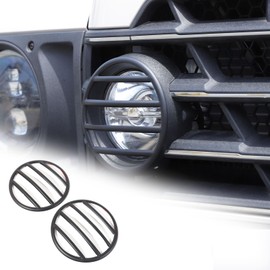 Hudiriy Front Fog Light Cover Guard Compatible with Compatible with Ineos Grenadier 2020-2024 carbon steel Front Fog Lamp Light Lamp Grill Protector Cover Guard Exterior Accessories (Black)