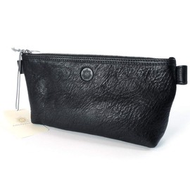'Sun Leather – Quality Pencil Case "Berit Large Genuine Leather Colour: Black * *