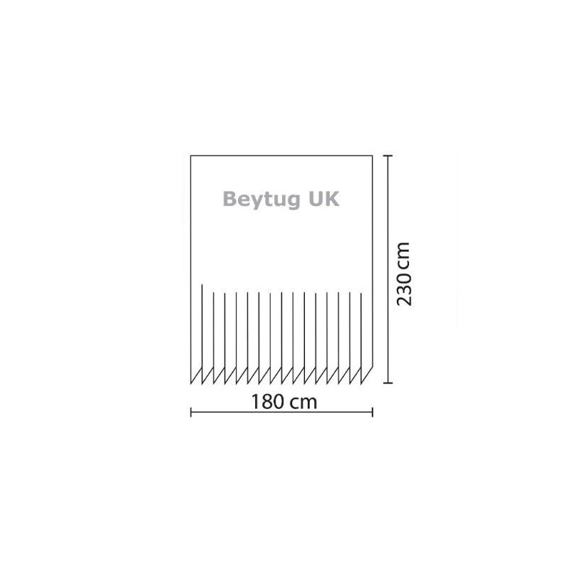 Tropik Home Plain White Extra Long Fabric Bathroom Shower Curtain,