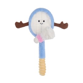 Apricot Lamb Vitality Shuttlecock Plush Toys for Children, Soft Cute Cuddly Toy for Baby Girls and Boys, Fluffy Vitality Badminton Shuttlecock, Blue, 27 cm