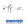 YuGtcen 30pcs M10 x 1.5mm Flange Nut Thread Hardware Nuts,
