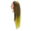 Hair Mannequin Head Simulation Ink Yellow Colour Mixture Gradient Hair