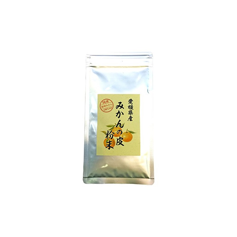【国産 100%】温州みかんの皮 粉末 80g 無添加 愛媛県産 巣鴨のお茶屋さん 山年園