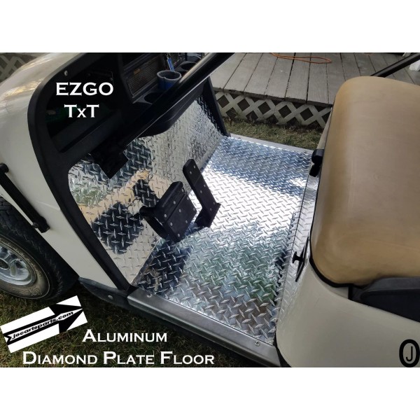 jocartsparts.com Ezgo TxT/Medalist Highly Polished Aluminum Diamond Plate Floor 1995