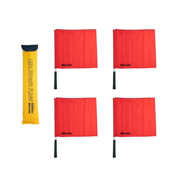 Mikasa BA-16 Linesman Flag for Dodge Ball, Red with Exclusive Case