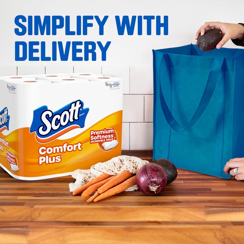 Scott ComfortPlus Toilet Paper, 48 Double Rolls, 231 Sheets per