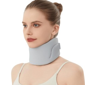 Neck Brace for Neck Pain and Support, Cervical Collar - Relieves Pain & Spine Pressure, Neck Support Brace Wraps Keep Vertebrae Stable and Aligned (Midium)