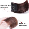 Synthetic Invisible Hair pad piece Seamless Clip In Hair Piece