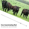 Cow Inseminating Rod 304 Stainless Steel Artificial Animal Breeding Tool
