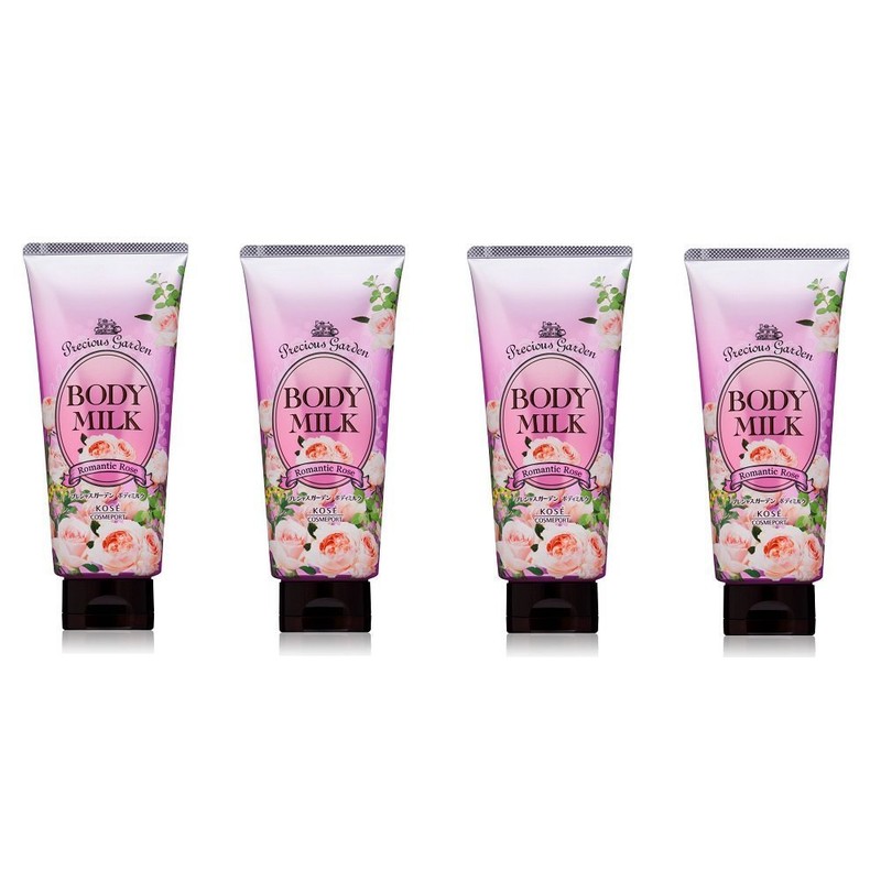 Kose Precious Garden Body Milk, Romantic Rose, 7.1 oz (200