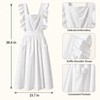 Women's Lace Bib Apron for Cooking – Ruffled Cotton-Polyester Pinafore