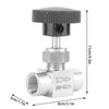 Stainless Steel BSPP Female Thread Straight Needle Valve for Water