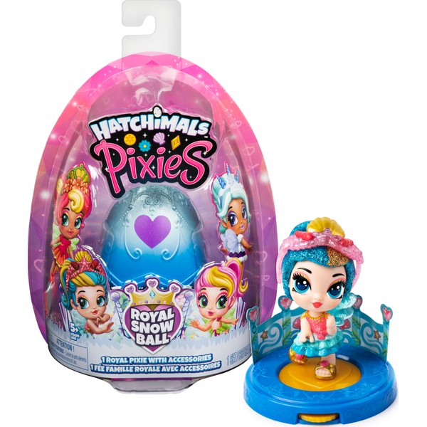 Hatchimals, Pixies Royals, 2.5-Inch Collectible Doll and Accessories (Styles May Vary), for Kids Aged 5 and Up